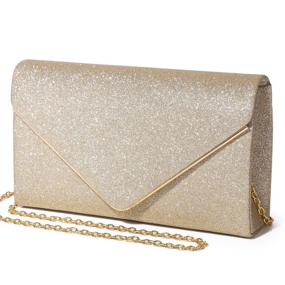 Clutch Purses Evening Bags Shining Envelope Handbags Shoulder O_O - Picture 1 of 9